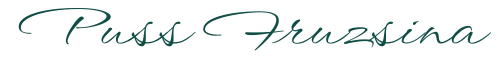 Puss Fruzsina aláírása